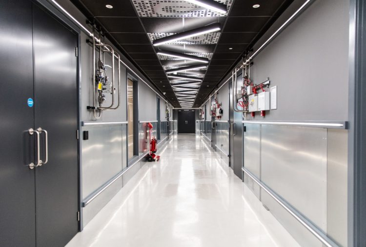 Dartford Main Data floor corridor