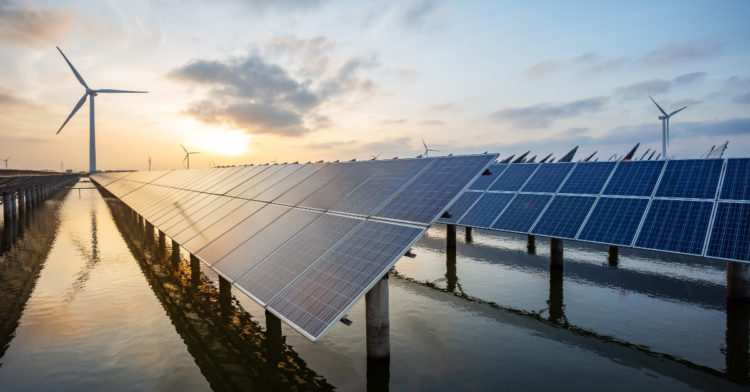 Solar and wind farm image